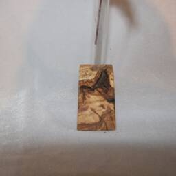 Single Bud Test Tube Vase. Spanish Olive Wood .up Cycled Glass Test Tube.free P&p in UK - thumbnail 3