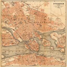 Old Map Of Stockholm - Historical Plan Stockholm, Fine Reproduction On Paper Or Canvas - thumbnail 2