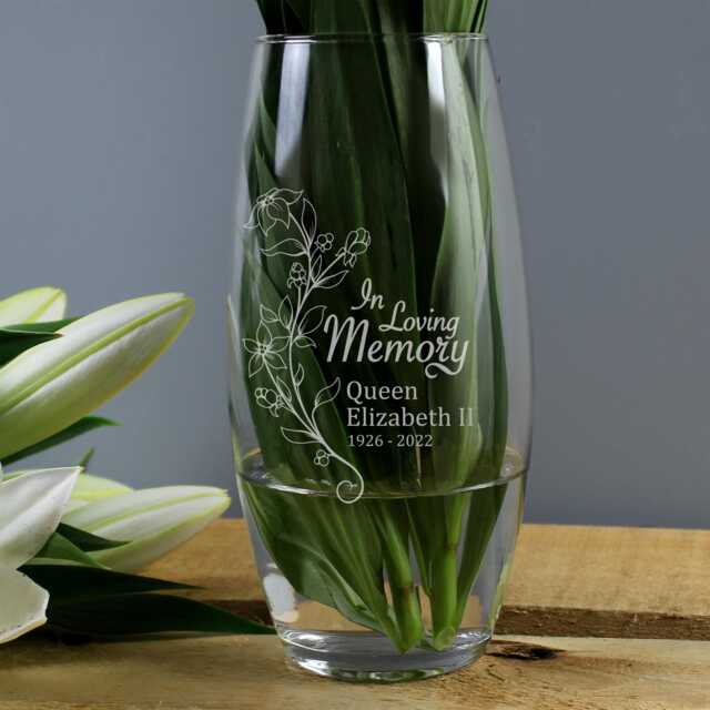 Personalised in Loving Memory Vase - Memorial Vase in Memory Of - image 1