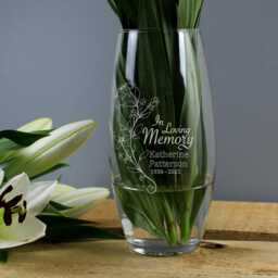 Personalised in Loving Memory Vase - Memorial Vase in Memory Of - thumbnail 3
