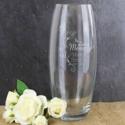 Personalised in Loving Memory Vase - Memorial Vase in Memory Of - thumbnail 2