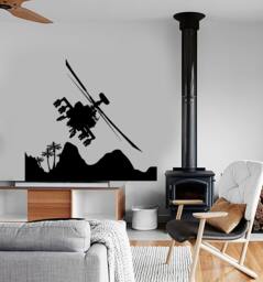 Wall Vinyl Helicopter Air Force Military Guaranteed Quality Decal Mural Art 1648Dz - thumbnail 1