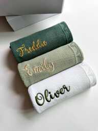 Personalized Baby Blanket Soft Knit Custom Name Shower Gift Newborn Keepsake For - thumbnail 1