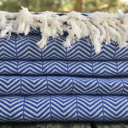 "200cmx225cm, Turkish Pestemal, Throw, Cover, 79""x89" - thumbnail 3