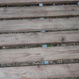Grey Iron & Fir Wood Garden Bench - Metal Decorative - thumbnail 2