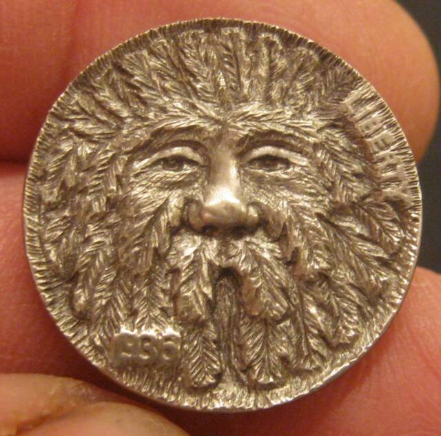 Deep Carved Hobo Nickel, Greenman #1