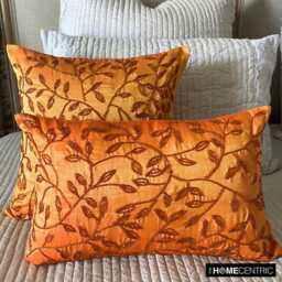 "Designer Orange European Pillowcase 24""x24""/26""x26" - thumbnail 3