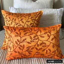 "Designer Orange European Pillowcase 24""x24""/26""x26" - thumbnail 3