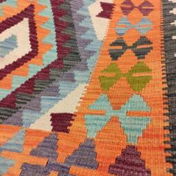 Classic Kilim Rug, Handmade Artisan Afghan Turkish Persian Qashqai Navajo Bohemian Natural Wool Flatweave Multicolour Rug 158x97 cm - thumbnail 4