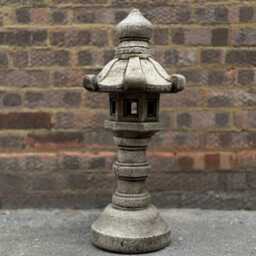 Large Lantern Pagoda Statue Concrete Sculpture Cement Japanese Ornament Pagoda Lover Gift Handmade Zen Garden - thumbnail 1