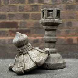 Large Lantern Pagoda Statue Concrete Sculpture Cement Japanese Ornament Pagoda Lover Gift Handmade Zen Garden - thumbnail 2