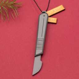 Acrylic Scalpel Christmas Ornament Doctor Medical Instruments Gift Embalmer Mortician Healthcare Workers Surgeon - thumbnail 2