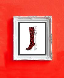 I Am Unique From Head To Toe, Fashion Art, Art With Shoes, Print Love Shoes For Shoe Lover, 8x10 - thumbnail 1