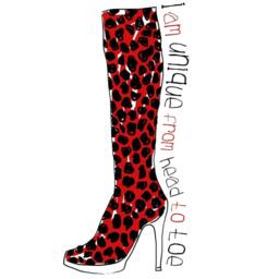 I Am Unique From Head To Toe, Fashion Art, Art With Shoes, Print Love Shoes For Shoe Lover, 8x10 - thumbnail 2