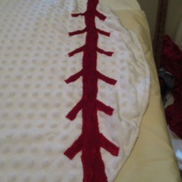 Baby Baseball Blanket 35 By 35 - thumbnail 4
