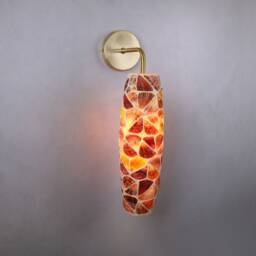 Wall Lamp With Oysters , Mussel Lamp, Clam Sconce Vanity Light Fixture, Mid Century Modern, Sconce - thumbnail 2