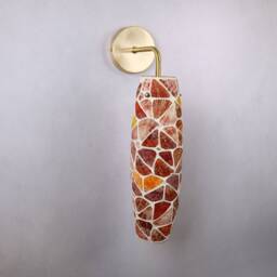 Wall Lamp With Oysters , Mussel Lamp, Clam Sconce Vanity Light Fixture, Mid Century Modern, Sconce - thumbnail 3