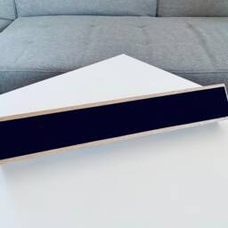 Modern Minimalist Advent Wreath Made Of Oak & Copper Plus White Table Candle Mini Fir Holder Wood - thumbnail 3