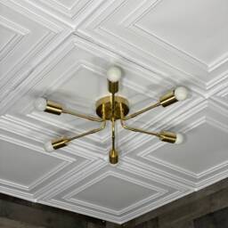 Tarka Modern 6 Light Mid Century Semi Flush - thumbnail 3