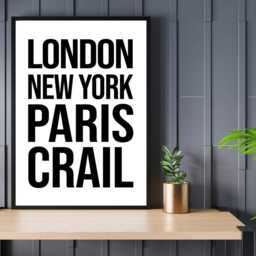 Crail Iconic Bold Town Scotland Print Poster - Fife Gift Bespoke A5 A4 A3 Framed Or Unframed - thumbnail 2