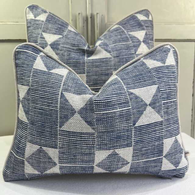 Cushions Made in Fermoie Flag Decorative Dark Blue Neutral Linen Cushion Pillow Throw Cover - image 1
