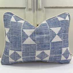 Cushions Made in Fermoie Flag Decorative Dark Blue Neutral Linen Cushion Pillow Throw Cover - thumbnail 2