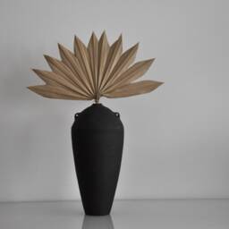 K??p #s3, Black Ceramic Sculptural Vase, Minimalist Gift For Him, Decorative Vase - thumbnail 3