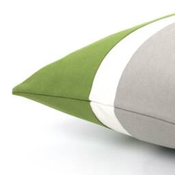Grass Green, Cream & Light Grey Colorblock Pillow Covers - All Sizes, Home Gifts For You - thumbnail 2
