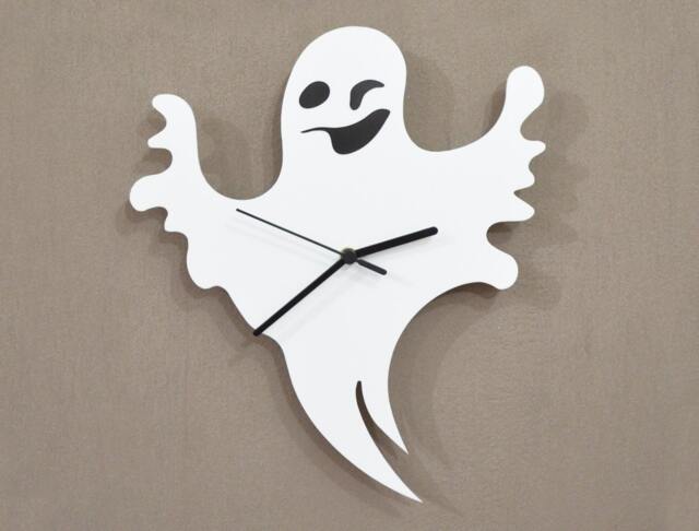 Halloween Cute Ghost Silhouette - Wall Clock - image 1