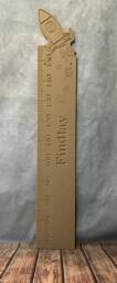 Rocket Height Chart, Wooden Growth Mdf Watch Me Grow Rocket Bedroom Decor, Space - thumbnail 1