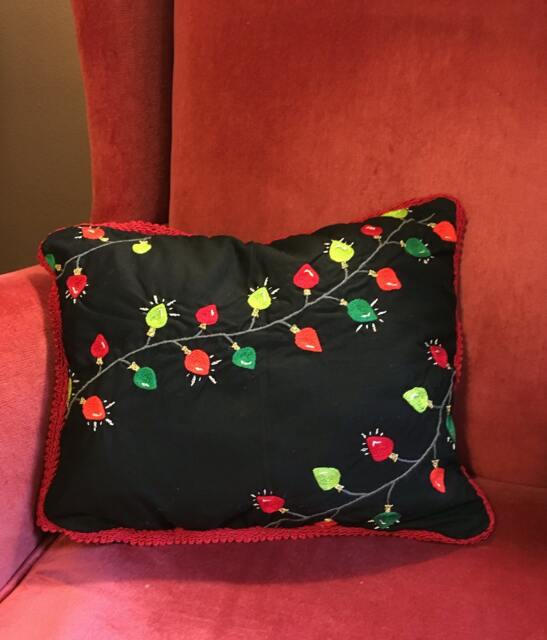 Christmas Lights - Throw Pillow - image 1