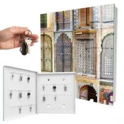 Colorful Windows Key Cabinet For Home, Yellow Industrial Box, Eclectic Architecture, Lovers Of Architecture & Art - thumbnail 2