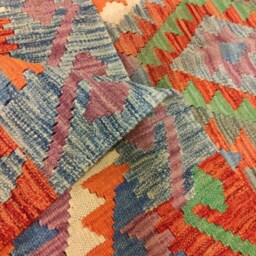 Kilim Rug Classic, Handmade Artisan Afghan Turkish Navajo Natural Wool 193x157 cm - thumbnail 3
