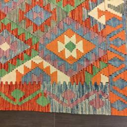 Kilim Rug Classic, Handmade Artisan Afghan Turkish Navajo Natural Wool 193x157 cm - thumbnail 4