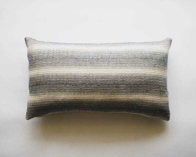 Blue Striped Pillow Cover Decorative, Modern Minimalist Lumbar With Stripes, Organic Decor, Simple Decorative Cushions - image 1