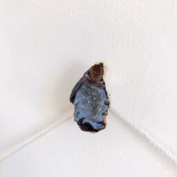 Geode, Agate Slice, Black, Screw Cover, Nail Wall Hanging, Boho, Accent, Decor, Crystal, Gemstone, Hook, Tapestry, Weaving