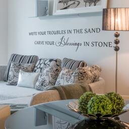 Carve Your Blessings in Stone - Vinyl Wall Decal Quotes Inspirational Words Sayings- 024 - thumbnail 2