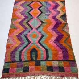 Custom Boujaad Wool Rug Colorful Moroccan Berber Rug - thumbnail 3