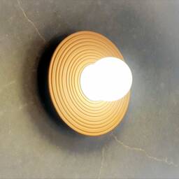 Handmade Terracotta Wall Sconce Modern Ceramic Light Fixture - thumbnail 4