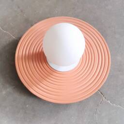 Handmade Terracotta Wall Sconce Modern Ceramic Light Fixture - thumbnail 3