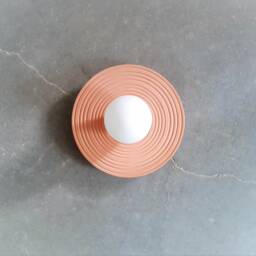 Handmade Terracotta Wall Sconce Modern Ceramic Light Fixture - thumbnail 2