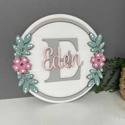 Personalised Name Plaque - Bedroom Door Sign Wall Hanging Children's Sign - thumbnail 2