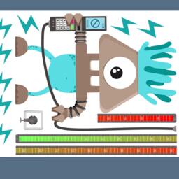 "Wall Sticker ""Measuring Stick Monster Strom I." - thumbnail 3