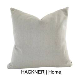 "stone Gray Canvas Pillow Cover - Minimal Cover, Hackner Home By Jona, 18""x18"", 20""x20"", 22""x22"", 24""x24" - thumbnail 2