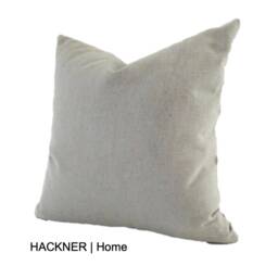 "stone Gray Canvas Pillow Cover - Minimal Cover, Hackner Home By Jona, 18""x18"", 20""x20"", 22""x22"", 24""x24" - thumbnail 3