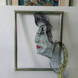 Amy Winehouse Art Large Living Room Abstract Decor Woman Portrait Metal Wire Mesh Sculpture Gift For Her Singer 3D Anniversary Whife - thumbnail 2