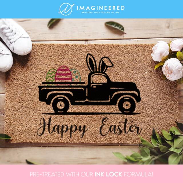 Easter Bunny Doormat, Tail, Whimsical Adorn Your Home With A Festive Touch, Egg Cute Doormat - image 1