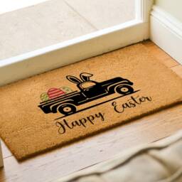 Easter Bunny Doormat, Tail, Whimsical Adorn Your Home With A Festive Touch, Egg Cute Doormat - thumbnail 2