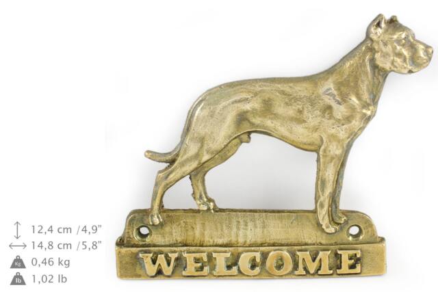 Dogo Argentino, Dog Welcome, Hanging Decoration, Limited Edition, Artdog - image 1