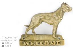 Dogo Argentino, Dog Welcome, Hanging Decoration, Limited Edition, Artdog